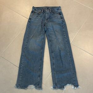 American Eagle super high rise baggy wide leg jeans